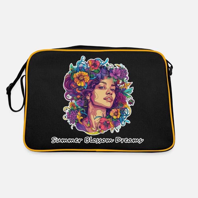 Summer Blossom Dreams Retro Tasche