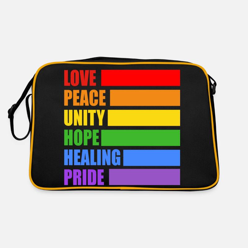 LGBTQ pride values Retro Bag