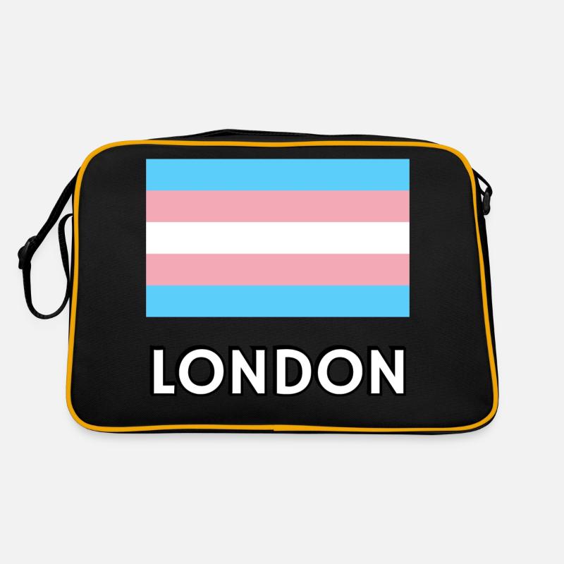 Drapeau de la fierté trans de Londres Sac Retro