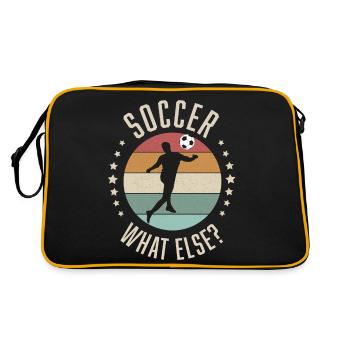 Soccer What Else - Retro Tasche - Schwarz/Gold - Hinten