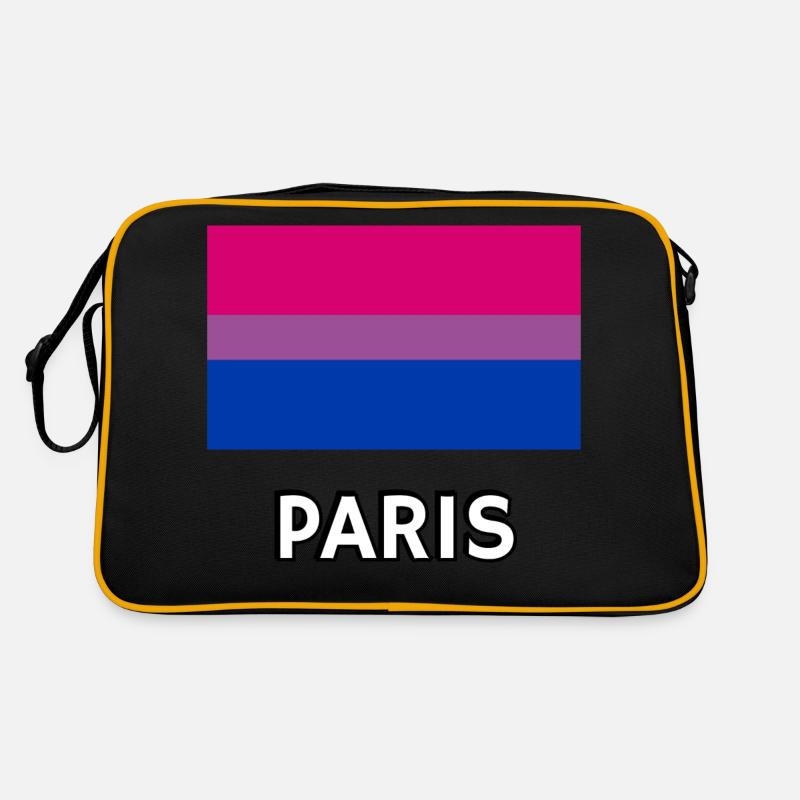 Drapeau Bi Pride Paris Sac Retro