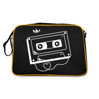 Audio cassette analog - Retro Bag - black/gold - Back