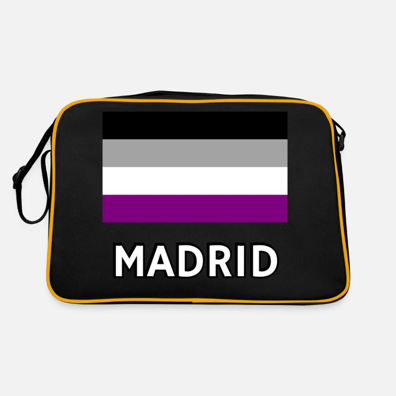 Asexualité Pride Drapeau Madrid Sac Retro