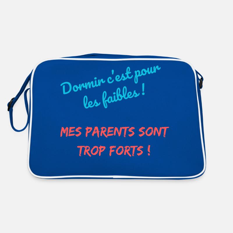 Dormir c'est pour les faibles ! Sac Retro