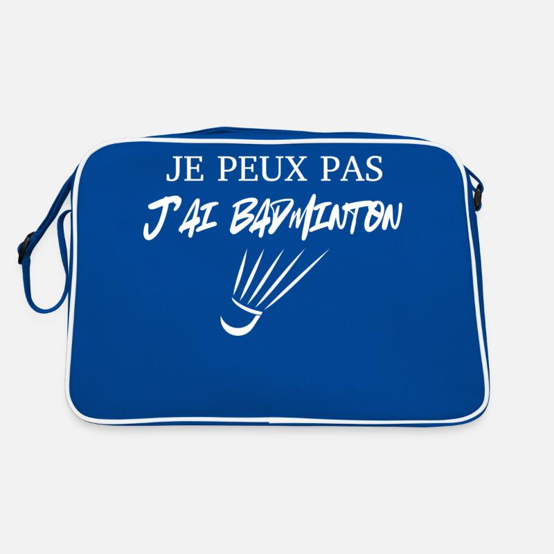 je peux pas j'ai badminton Sac Retro