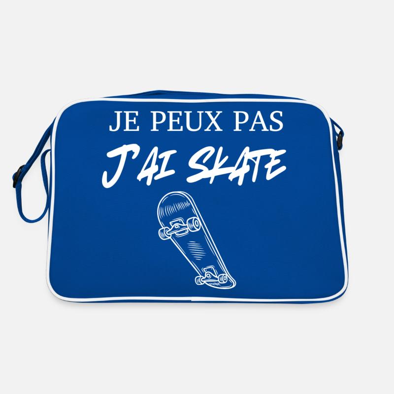 Ich kann nicht, ich bin geskatet Retro Tasche
