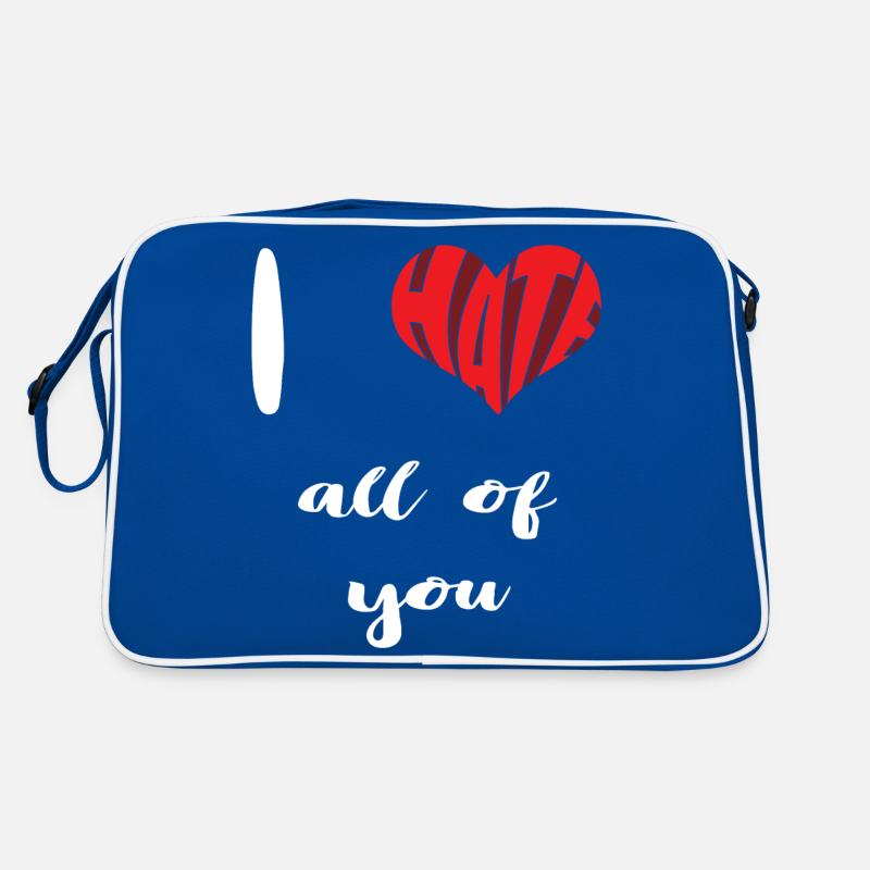 Hate All Of You Stop Hate Anti Hate Retro Bag