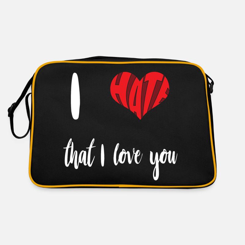 Hate That Love You Stop Hate Anti Hate Retro Bag
