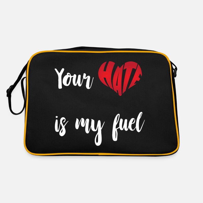 Hate Is My Fuel Stop Hate Anti Hate Retro Bag