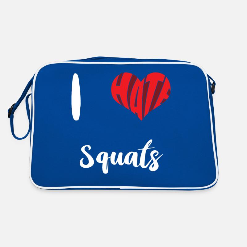 Workout I Hate Squats Training Übung Retro Tasche