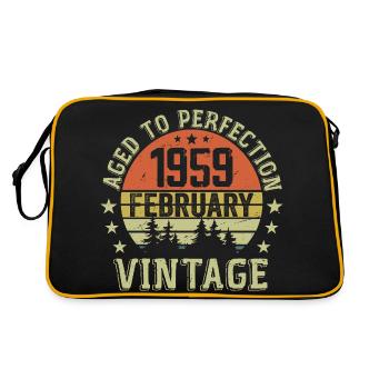 February 1959 - February 1959 Birthday Gift - Retro Bag - black/gold - Back