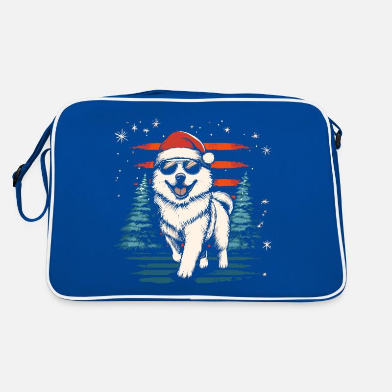 Cool Samoyède de Noël Sac Retro
