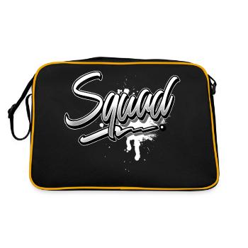 Squad - Retro Bag - black/gold - Back