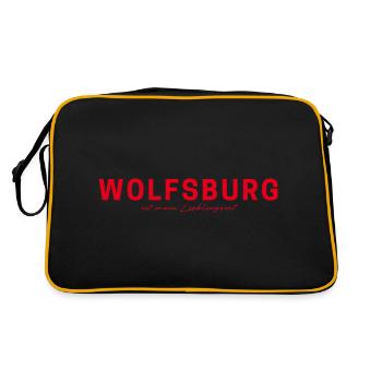 Wolfsburg T-Shirt – Perfect for Fans - Retro Bag - black/gold - Back