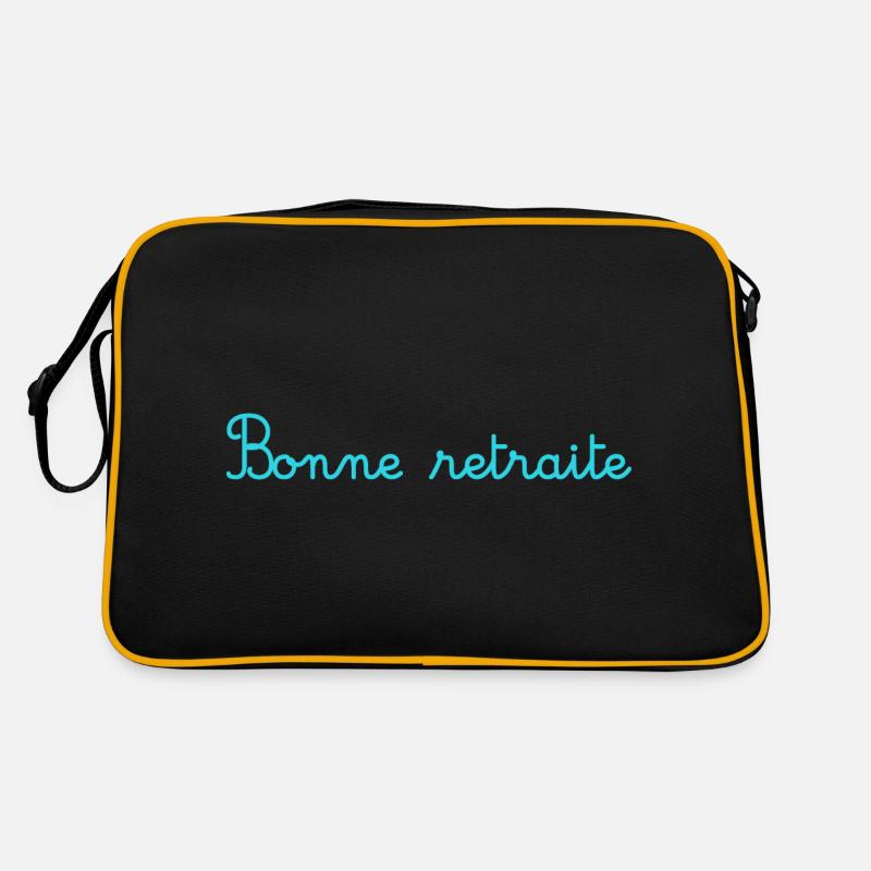RETRAITE. RETRAITE. RETRAITEE. RETRAITE - Sac Retro - noir/or