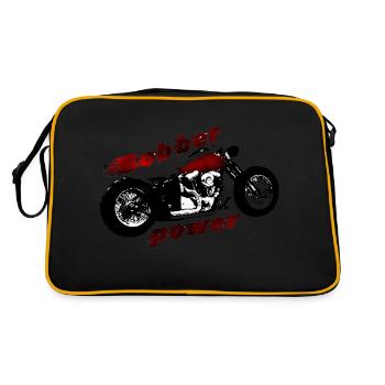 bobber power - Sac Retro - noir/or - Dos