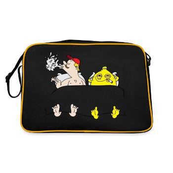Lemon dans le lit - Sac Retro - noir/or - Dos