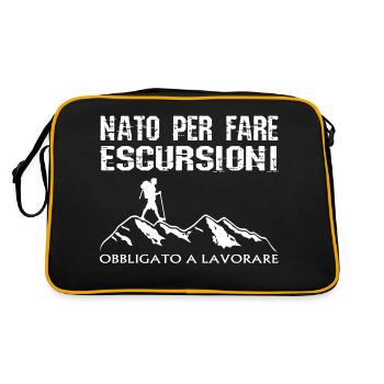 Trekking Monti - Retro Bag - black/gold - Back