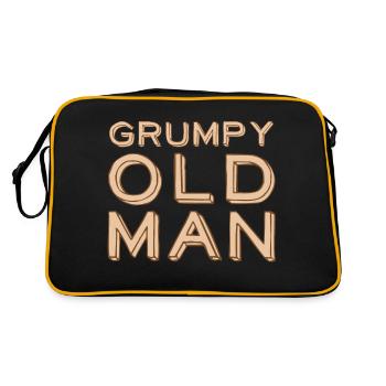 Grumpy old man - Retro Bag - black/gold - Back