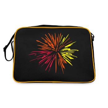 feu artifice - Sac Retro - noir/or - Dos