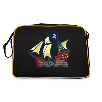 Corsaire - Sac Retro - noir/or - Dos