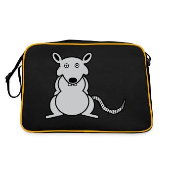 Rottia - Retro Bag - black/gold - Back