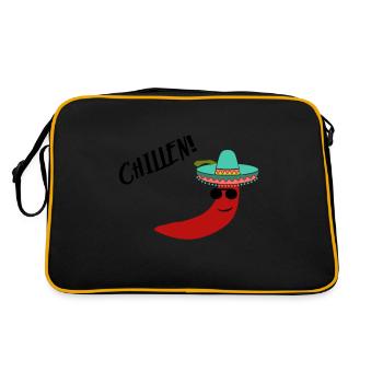Chilling Chilli - Retro Bag - black/gold - Back