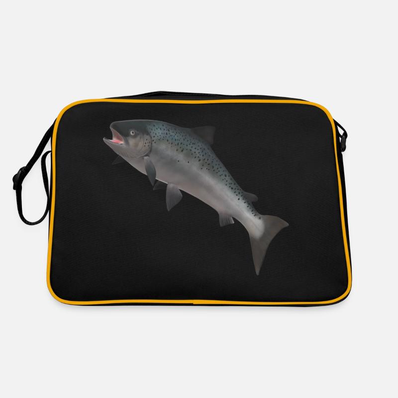 3D Wildlachs Retro Tasche