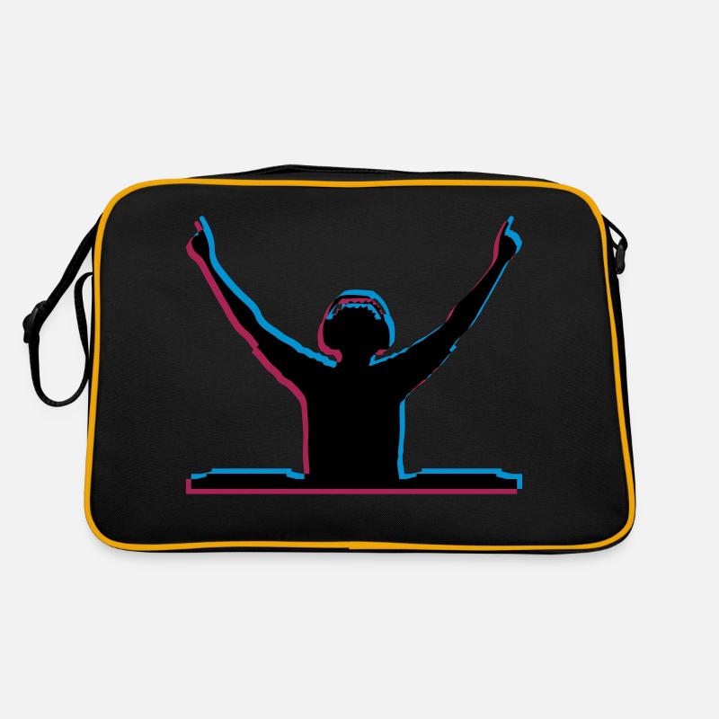 3D Effekt DJ Retro Tasche