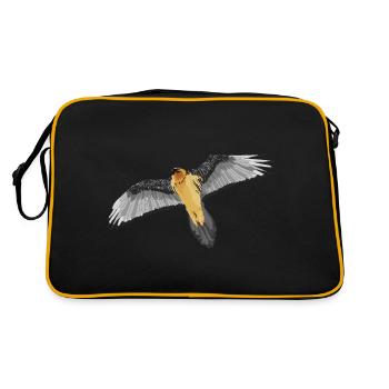bearded vulture - Retro Bag - black/gold - Back