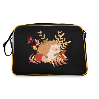 Hérisson d'automne - Sac Retro - noir/or - Dos