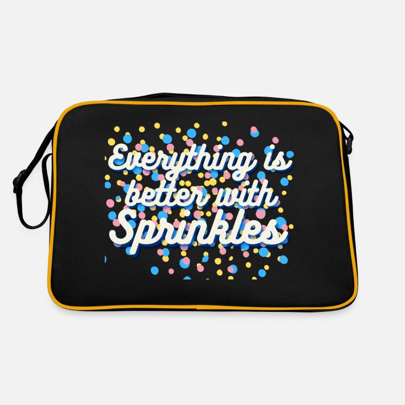 everything is better with sprinkles - blue Retro Bag