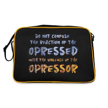 Resistance Phrases - Retro Bag - black/gold - Back