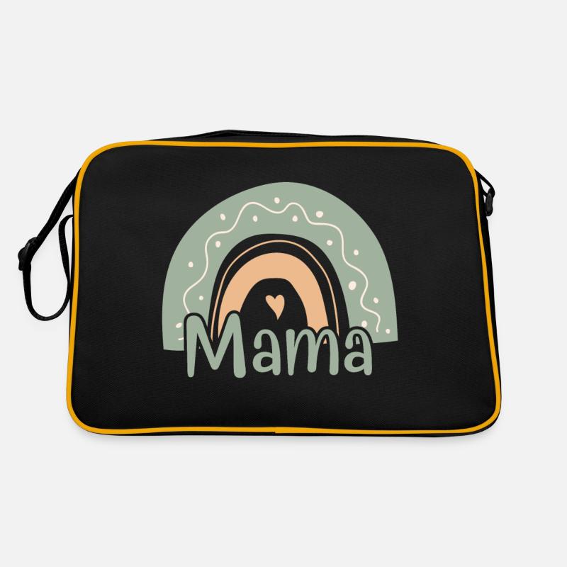 Mama Pastell Regenbogen Liebe Retro Tasche