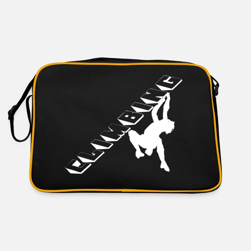 Climbing - Retro Tasche - Schwarz/Gold