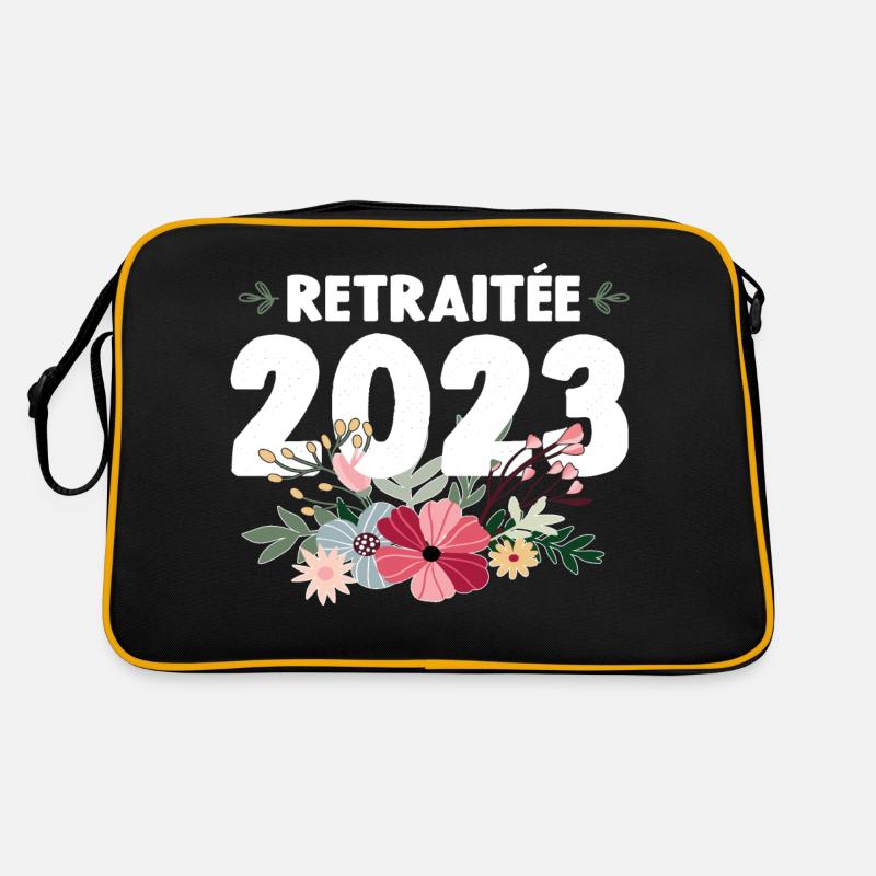 Retraitée 2023 - Sac Retro - noir/or