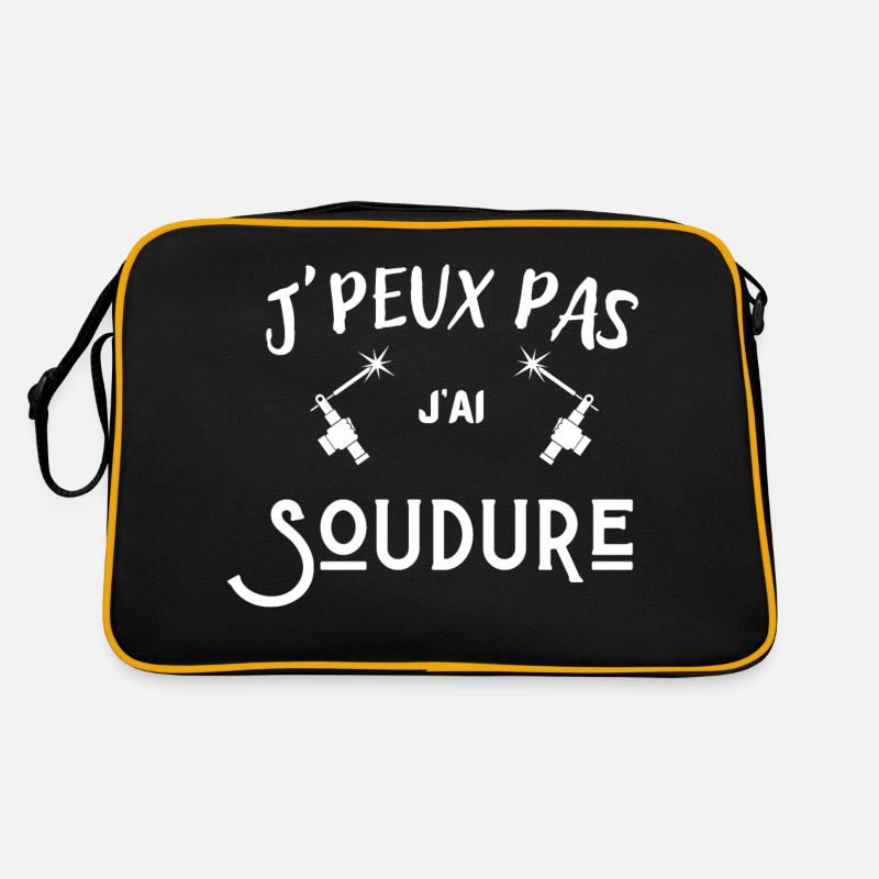 je peux pas j'ai soudure Sac Retro