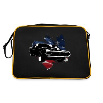 Muscle Car américaine - Sac Retro - noir/or - Dos