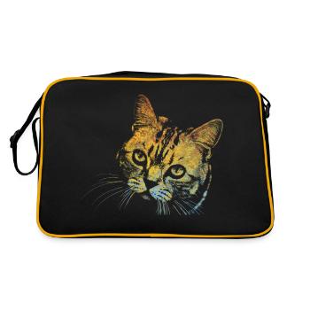 Face Cat - Retro Bag - black/gold - Back