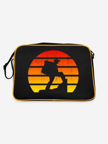 Hiking Hiking Mountains Mountaineering Mountains Mountain - Retro Bag - black/gold - Back