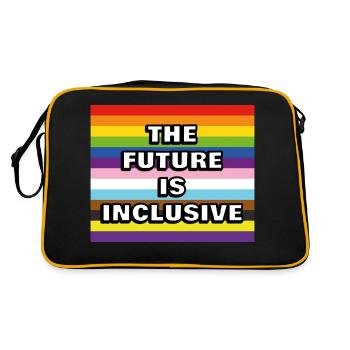 L’AVENIR EST INCLUSIF - Sac Retro - noir/or - Dos