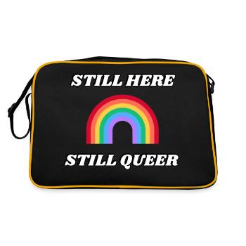 STILL HERE STILL QUEER - Retro Bag - black/gold - Back