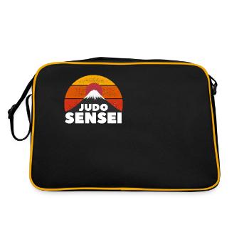 Judo sensei - idee cadeau judo - Sac Retro - noir/or - Dos