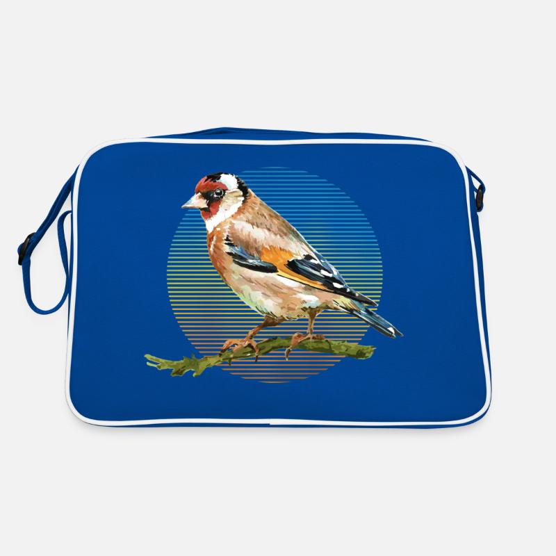 Colorful bird Retro Bag