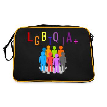 LGBTQIA+ - Sac Retro - noir/or - Dos