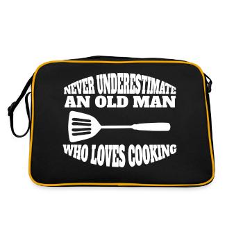Cuisine Cuisinier Drôle Boulanger Cadeau Hobby Chef - Sac Retro - noir/or - Dos