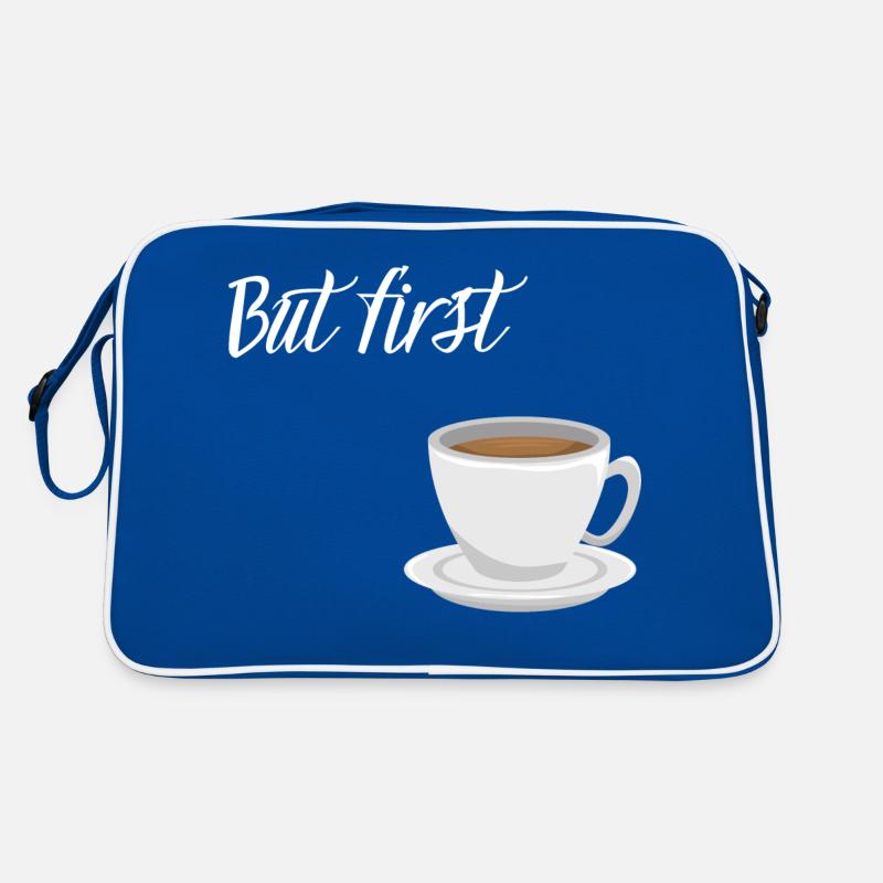 First Coffee - Kaffee-Design Retro Tasche