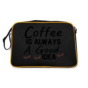 Le café est toujours une bonne idée - Sac Retro - noir/or - Dos