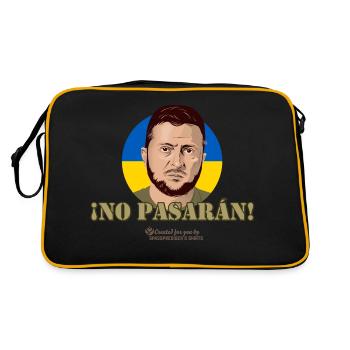 ¡No Pasarán! Zelenskyi T-Shirt Design - Retro Bag - black/gold - Back