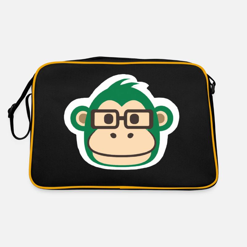 Monkey Sticker Type Retro Bag